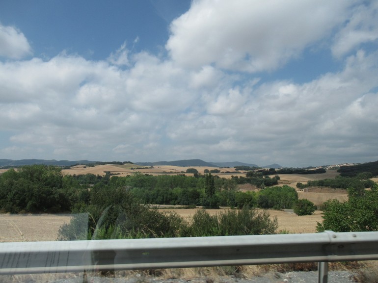 Fraai vergezicht langs de route naar Burgos
